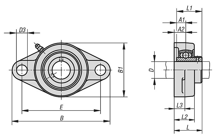  Pillow block bearing